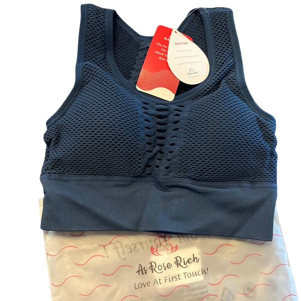 As Rose Rich Sports Bras for Women Seamless Crop Tank Top
